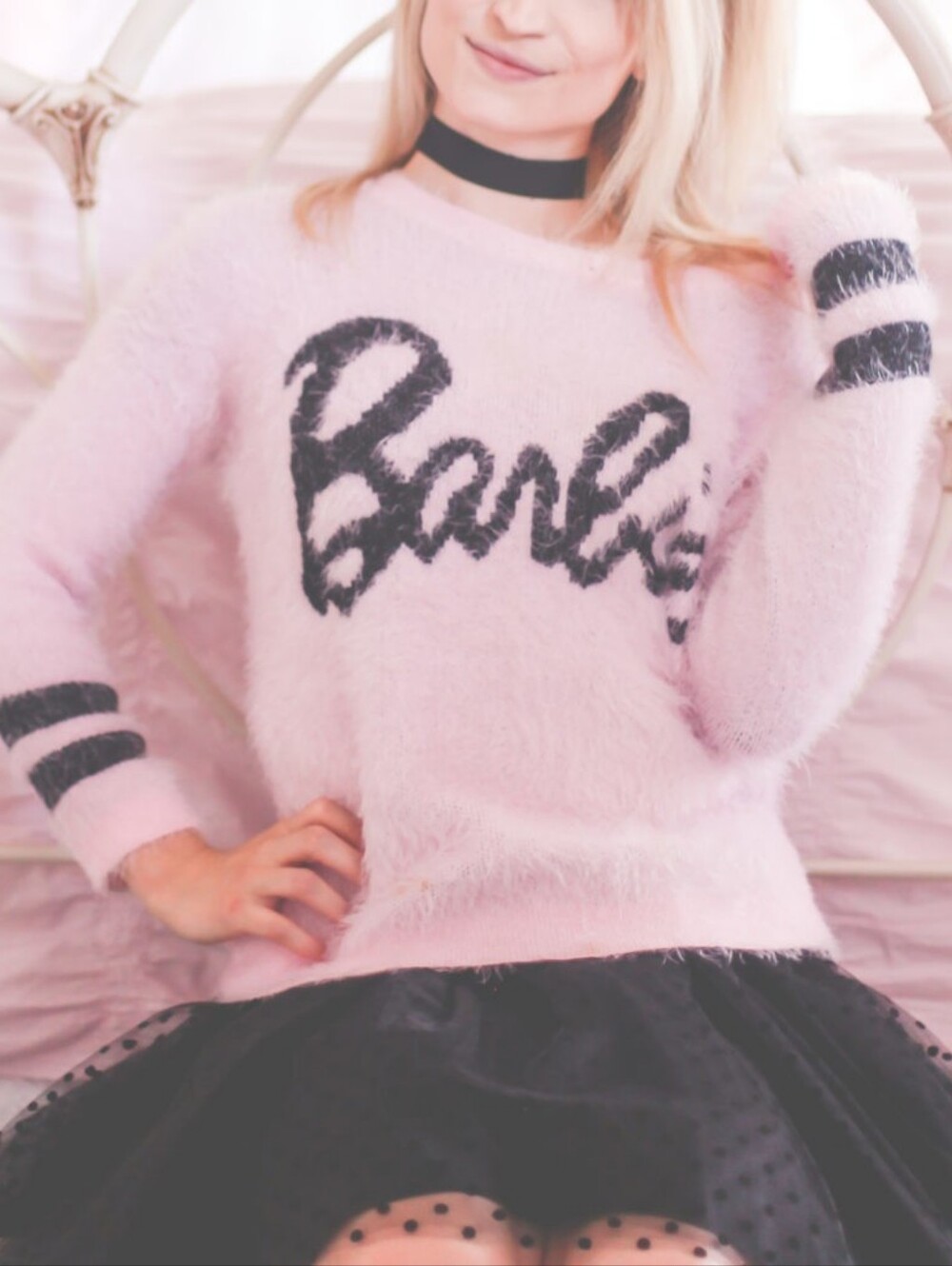Forever 21 X Barbie Fuzzy Sweater